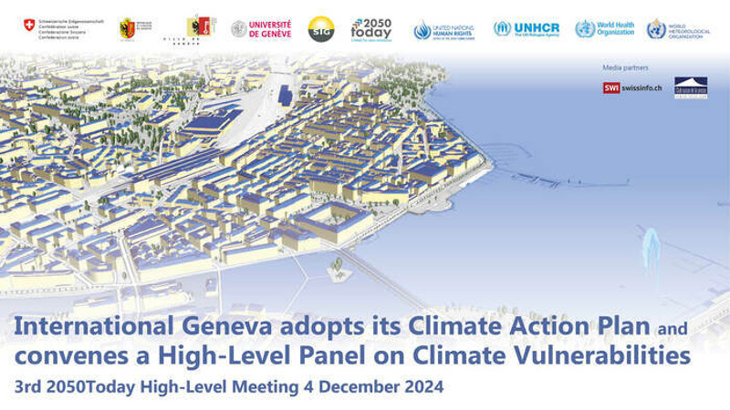 Réunion annuelle de haut niveau de 2050Today, mettant en avant les efforts de décarbonation des membres de la Genève internationale, 4 décembre 2024, 17h30-20h30, OMM