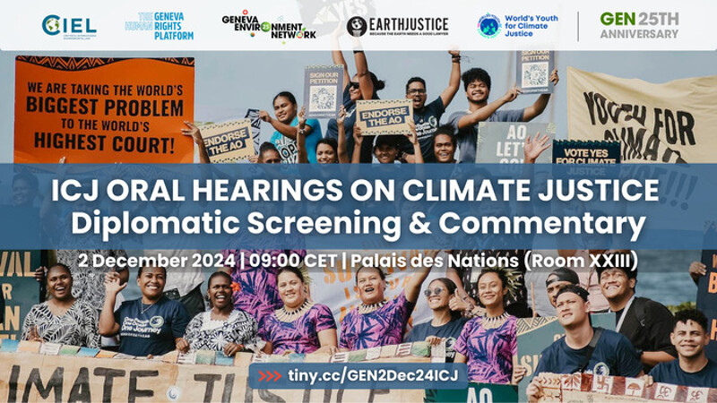 A diplomatic screening of Day 1 of the ICJ public hearing to issue an Advisory Opinion on States’ obligations in respect of climate change, with a commentary by experts and State representatives.